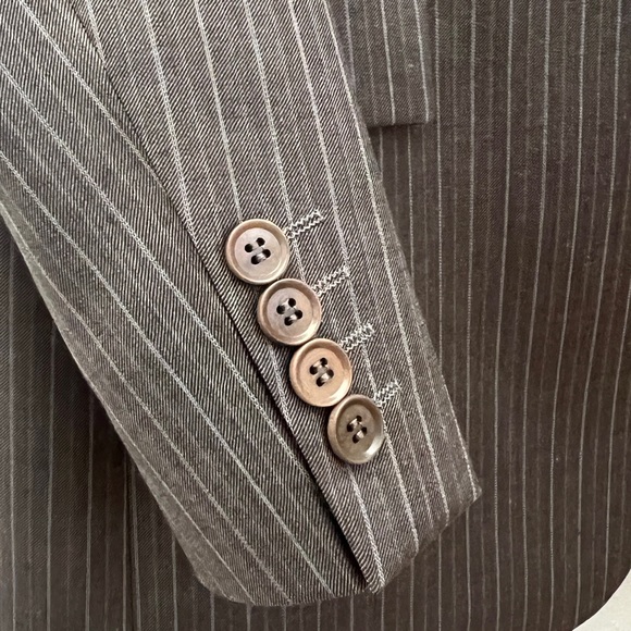 Hugo Boss Suit - Scorsese Movie - warm grey/brown with stripes - 38 R - Picture 3 of 11